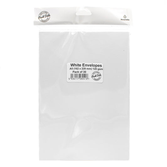 Envelopes A5 WHITE Pack 30 - Default Title (ENVA5WH30)