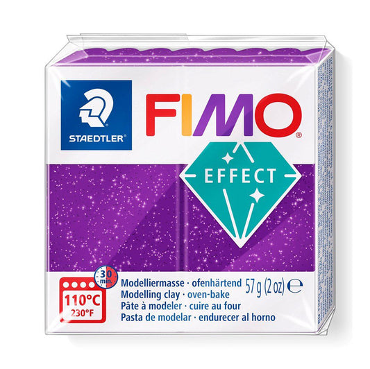 Fimo Effect 8020-602-08 Glitter Purple 57g - Default (FIMOEF602)