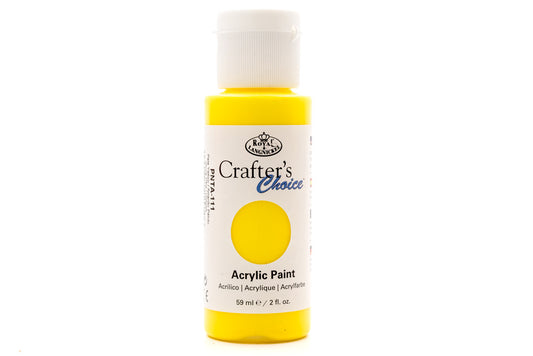 Crafters Choice Acrylic Paint Pale Yellow 59ml - Default Title (PAIACCYEL)