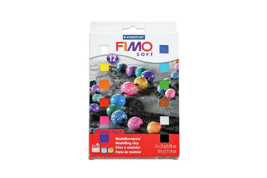 Fimo 8023-01 Soft Set - 12 half Blocks Default