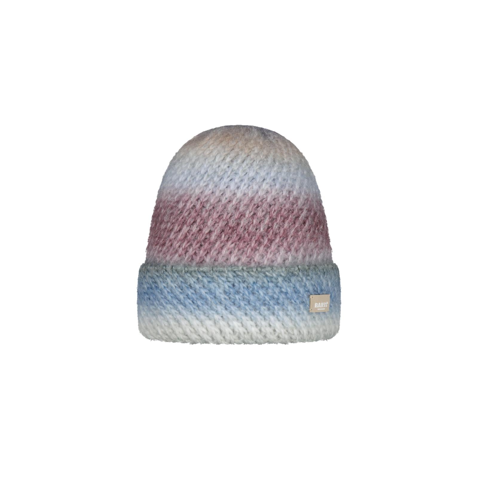 Barts Womens Fanatail Cuffed Space-Dyed Knitted Beanie - Navy
