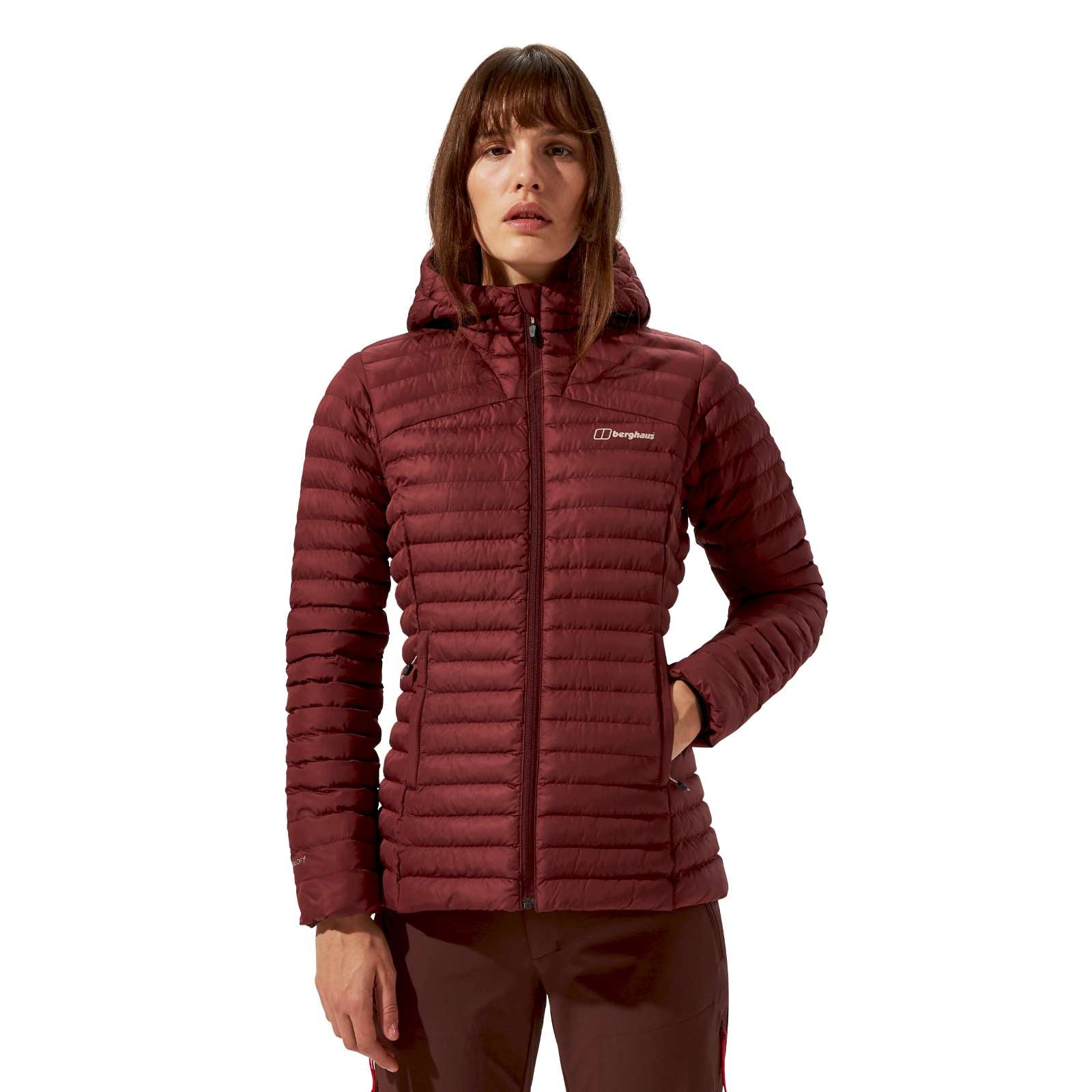 Berghaus Womens Nula Micro Padded Hooded Jacket - Garnet