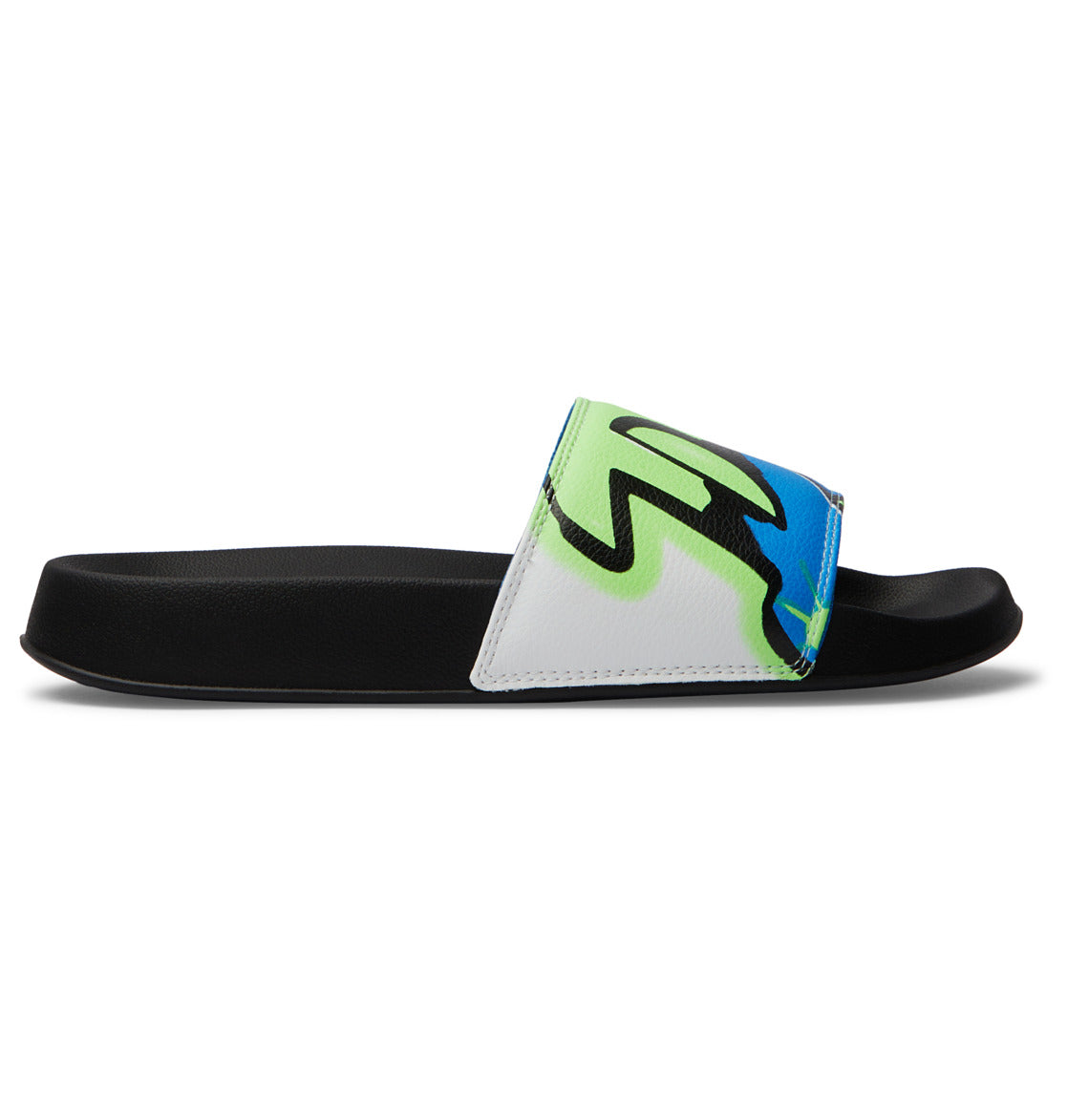 DC Shoes Mens Sliders - Black/Stencil