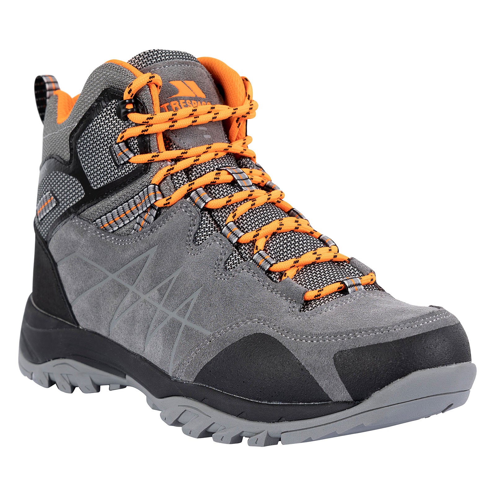 Trespass Mens Caelan Waterproof Breathable Walking Boots - Grey