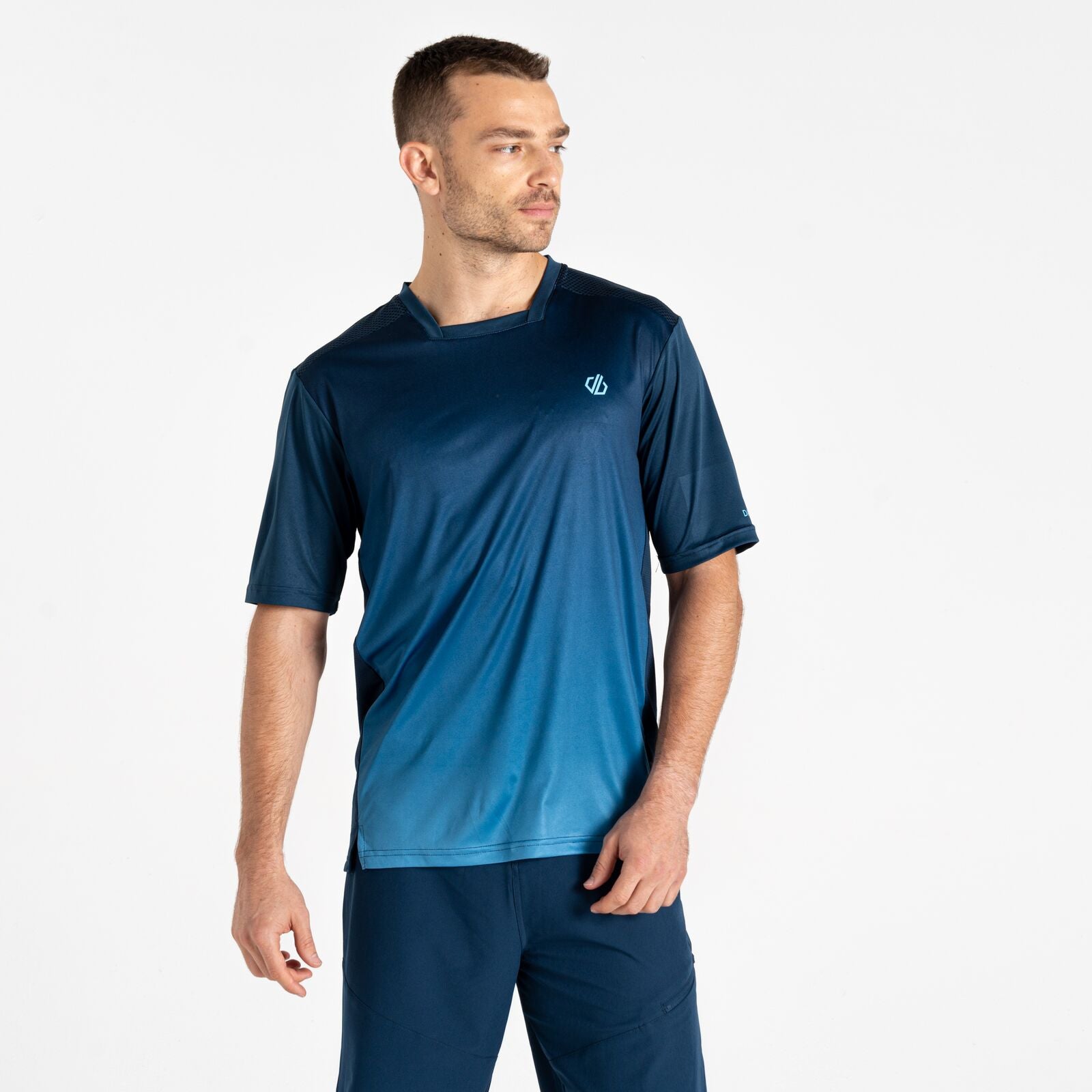 Dare 2B Mens Trackstand II Short Sleeve T-Shirt - Bluesteel/Heritage