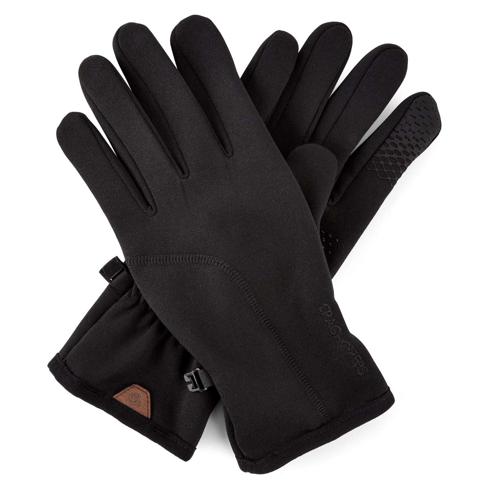 Craghoppers Adults Pro Stretch  Touch Screen Gloves - Black