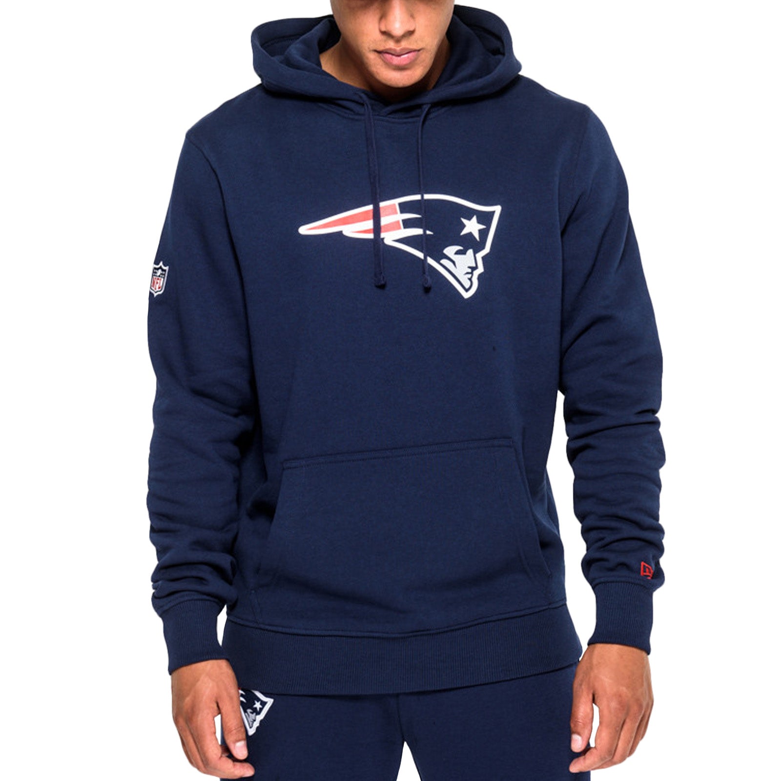 New Era - NFL New England Patriots Team Logo Hoodie - Grey - XS