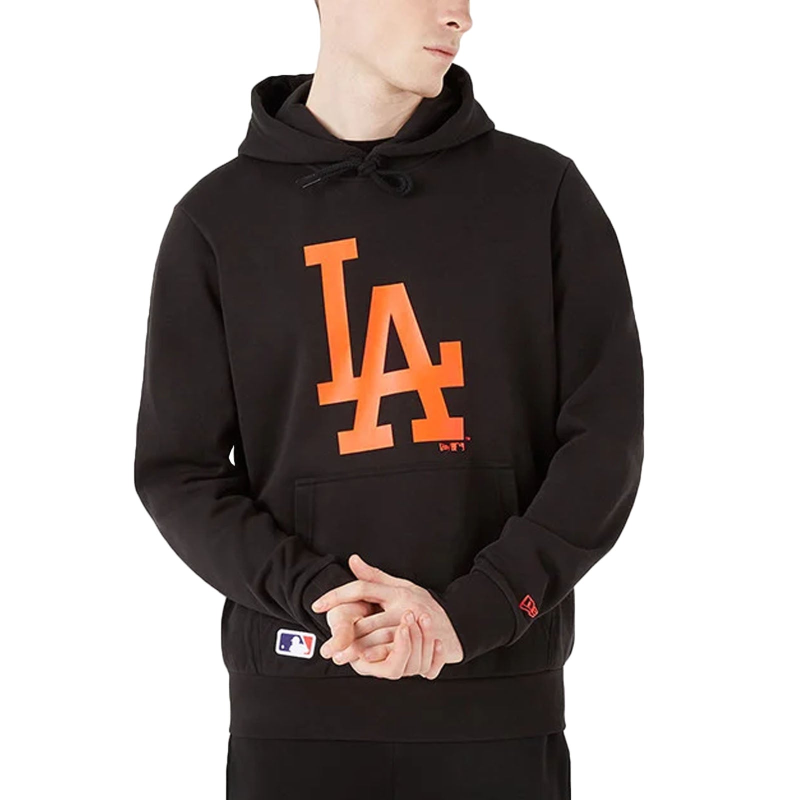 New era Los Angeles Dodgers Mlb Double Logo Hoodie Grey