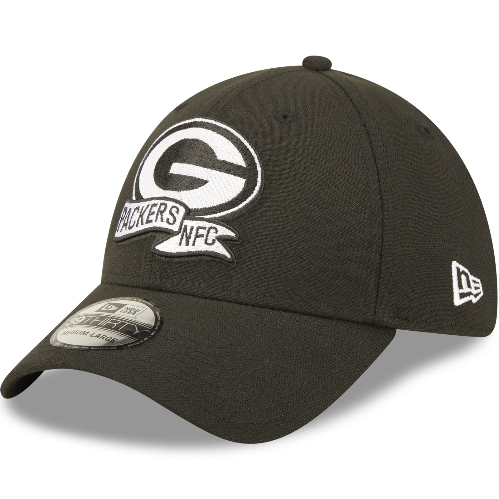 Men's Green Bay Packers New Era Black 2022 Sideline Adjustable