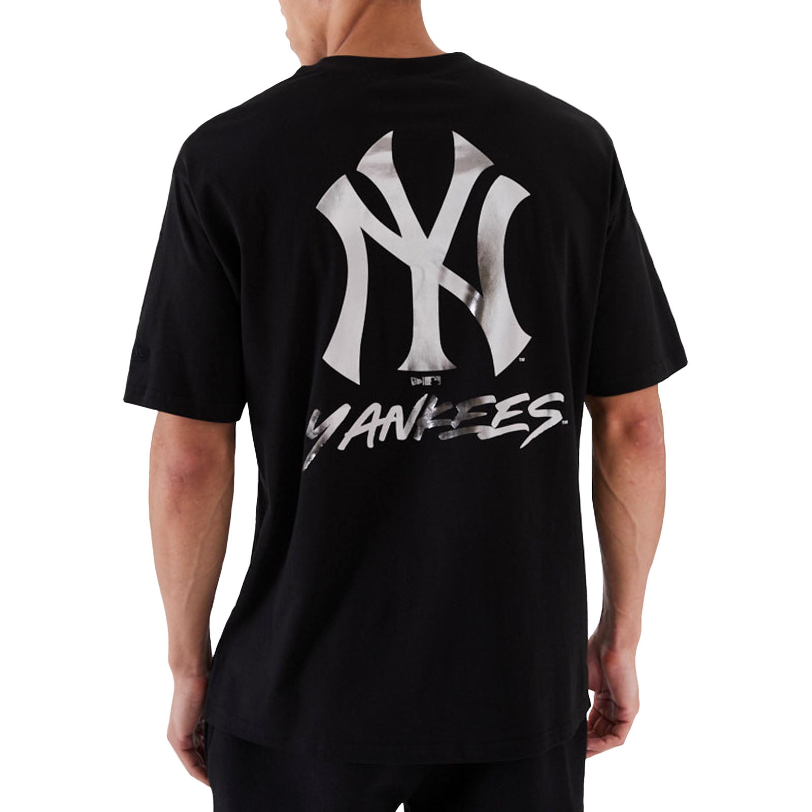 New York Yankees MLB Metallic Black T-Shirt