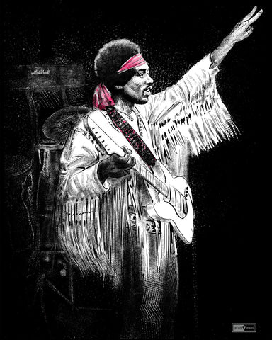 Jimi Hendrix hero heads design