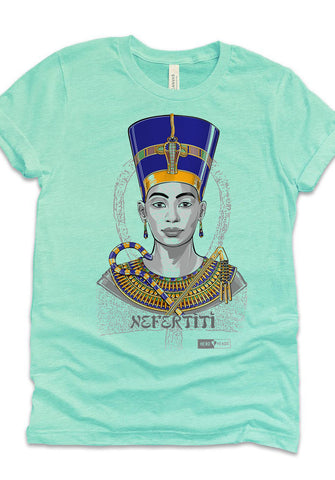Nefertiti on green shirt