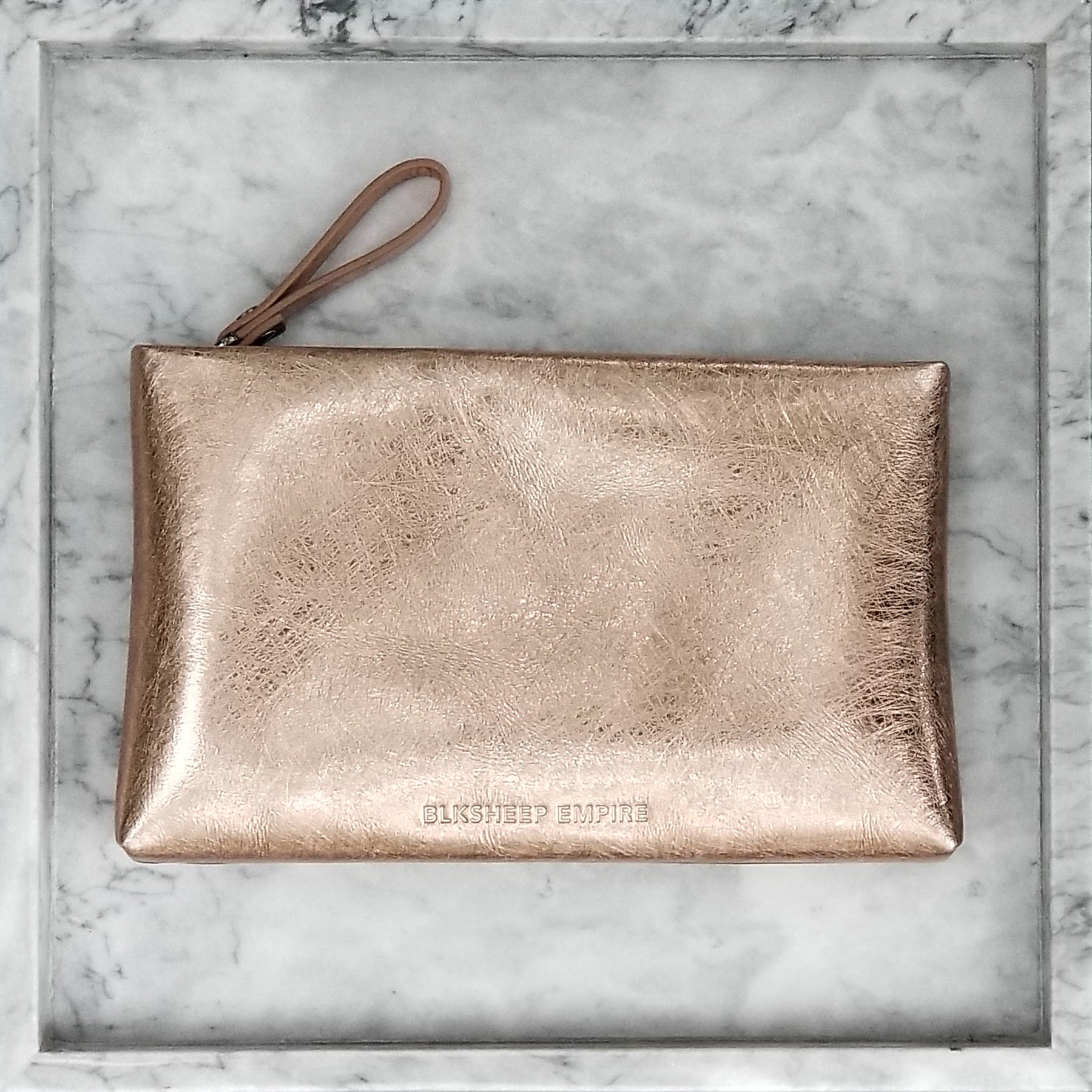 rose gold pouch