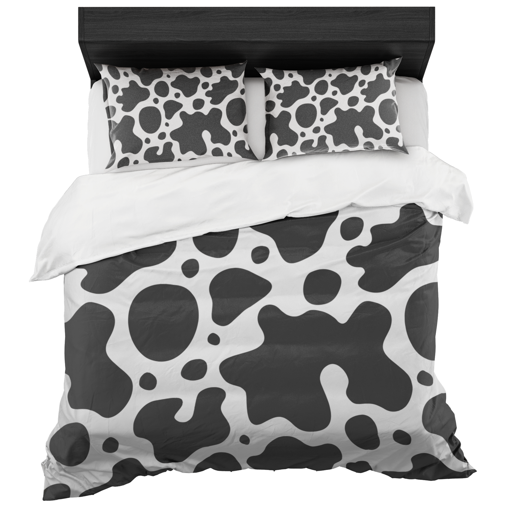 Cow Print Bedding Set Barnyard Gift