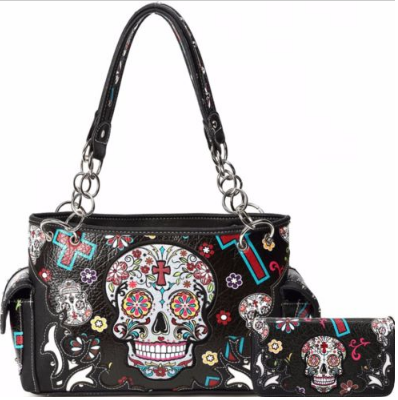 sugar skull handbag