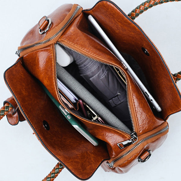 High Quality Leather Casual Tote Bag - Pluto99