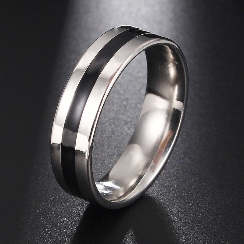 Mens Firefighter Ring Stainless Steel Thin Black Line Ring Top Quality Black Line Rings Drop Shipping ?v=1519836216