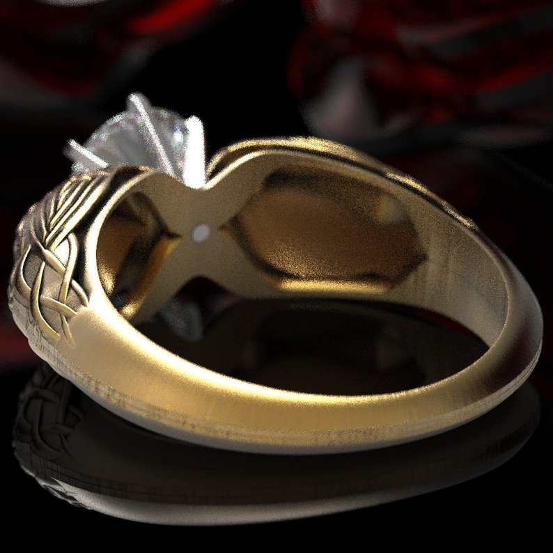  Ancient  Viking Raven Wedding  Ring  Pluto99