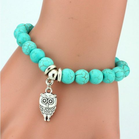 turquoise charm bead