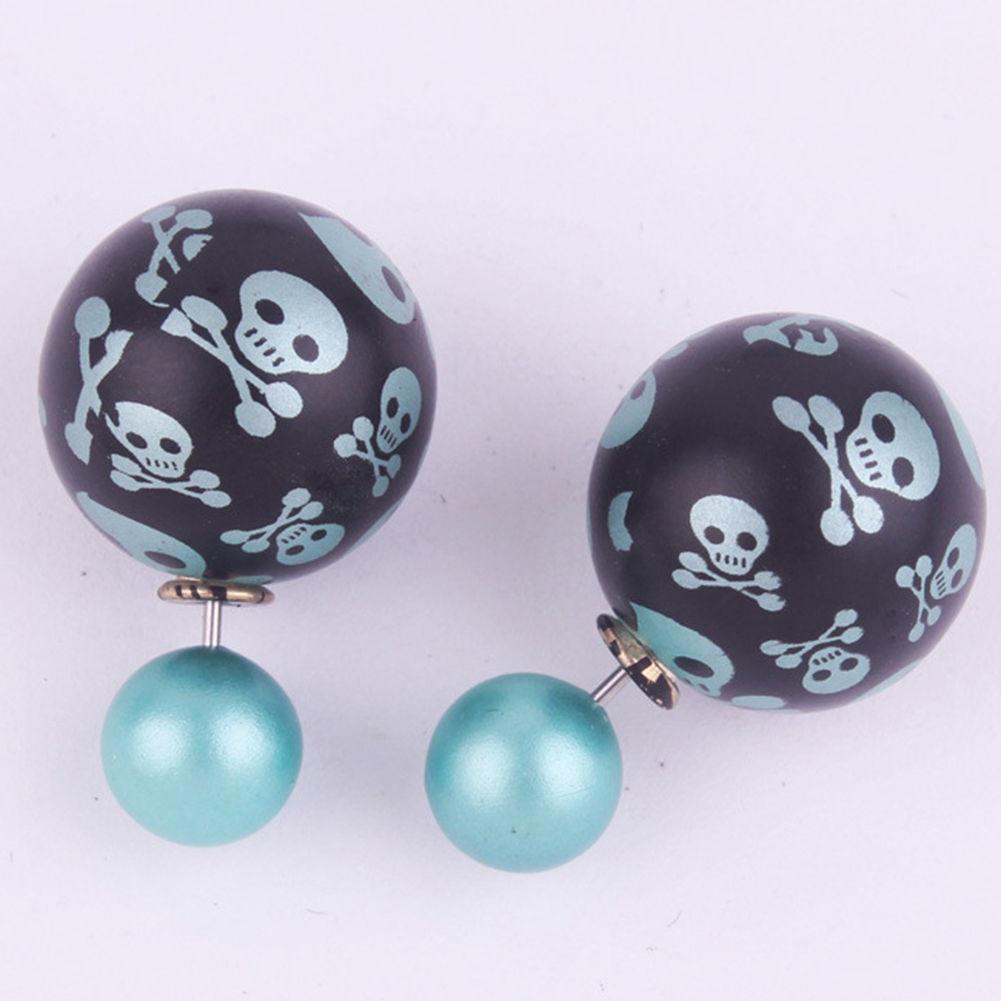 ladies skull earrings