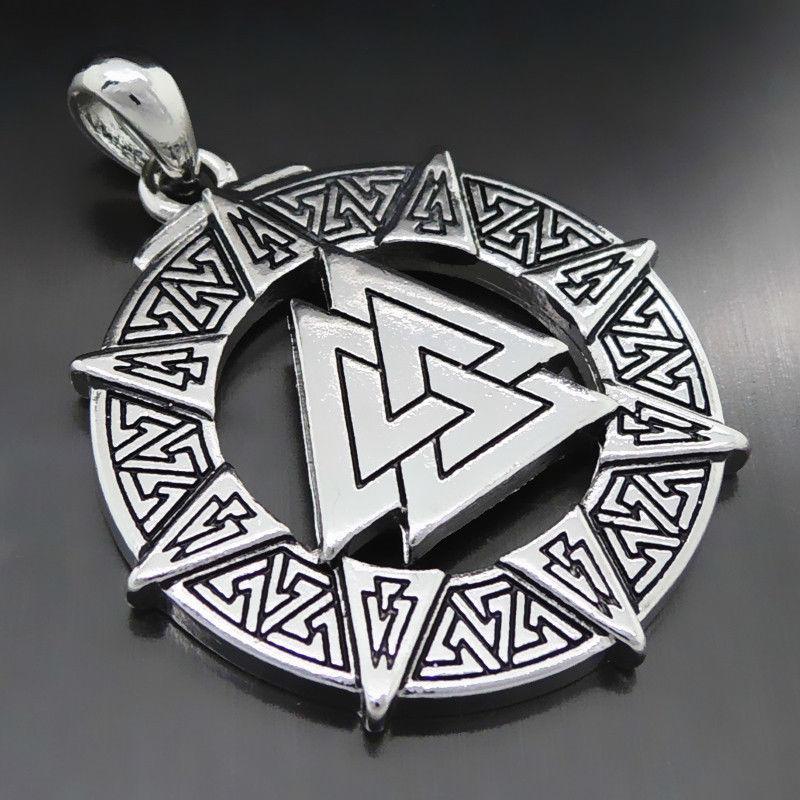 Vintage Valknut Odin's Symbol of Vikings Warriors Pewter ...