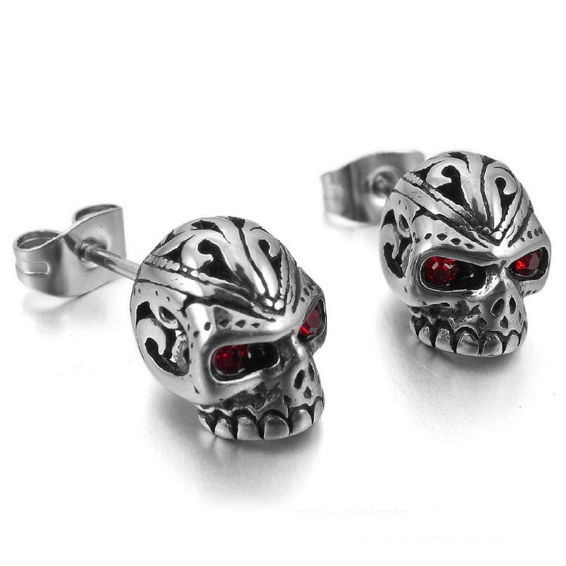 skull stud earrings