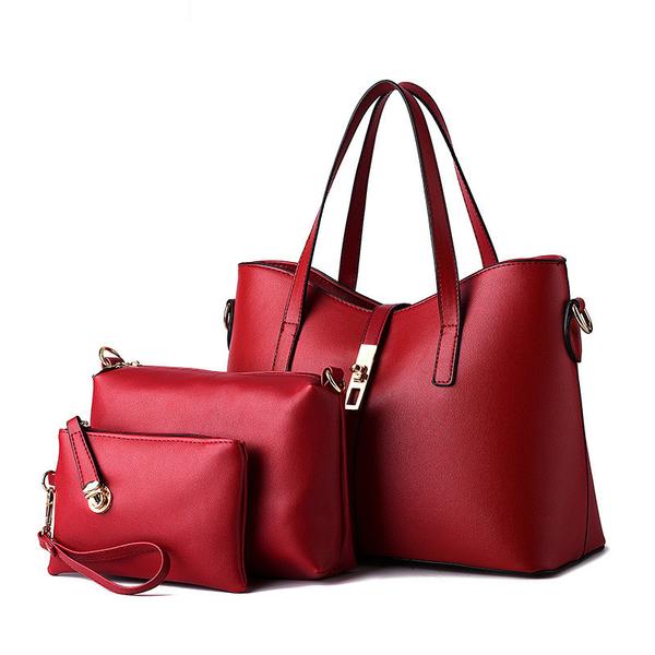 3 Bags Set Leather Clutch Handbags Clearance Sale - Pluto99