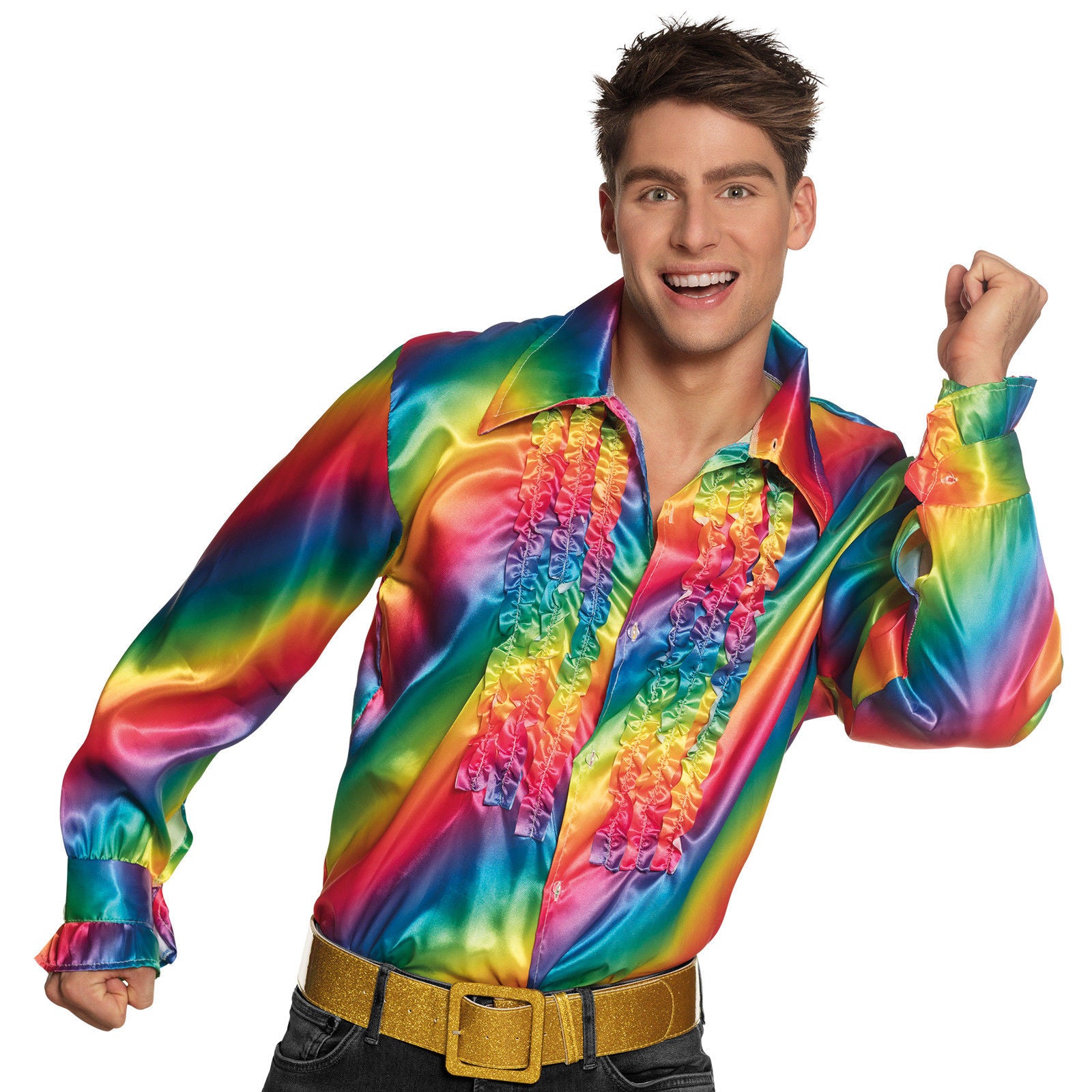 80s rainbow shirt