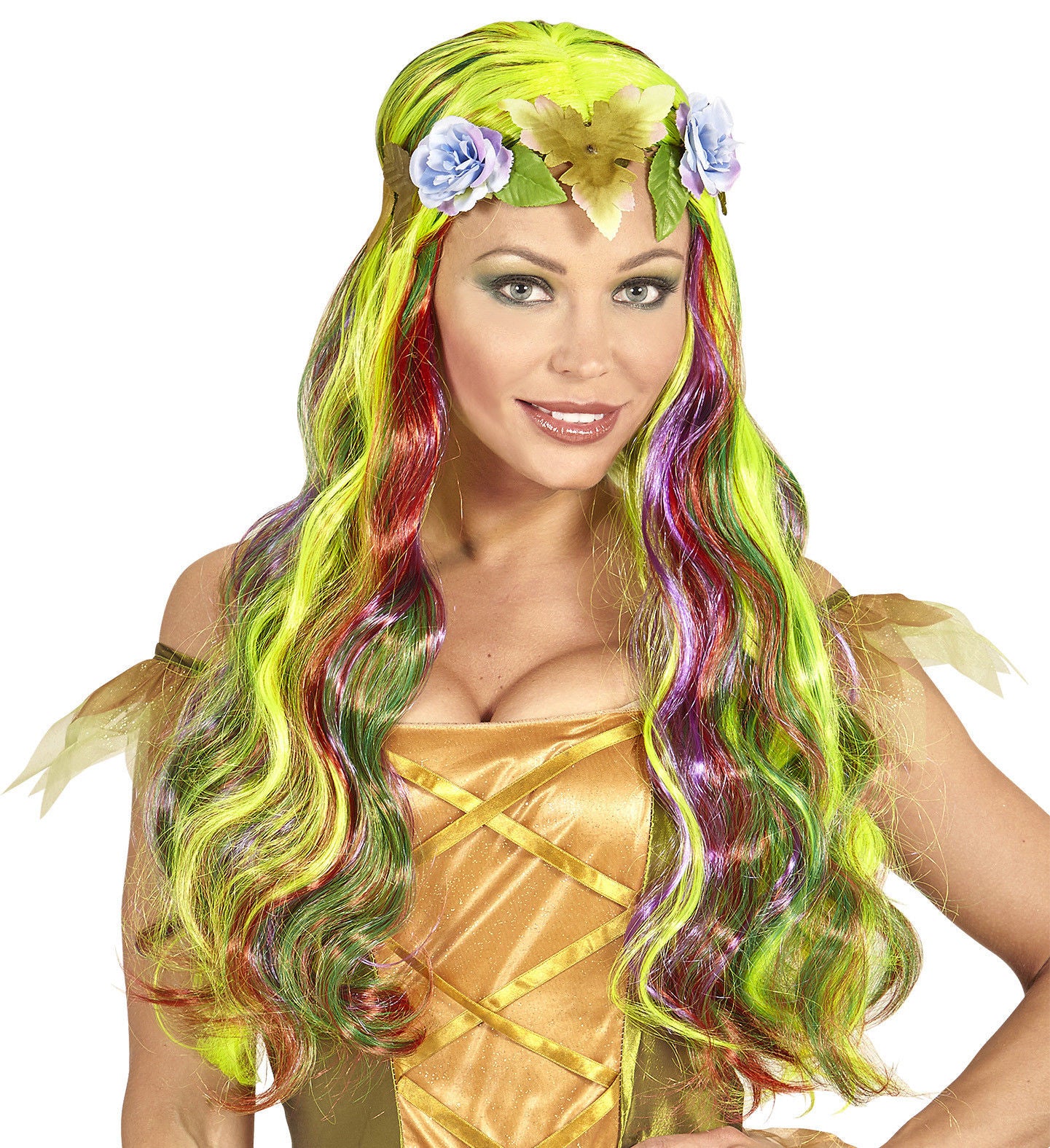 costume green wig