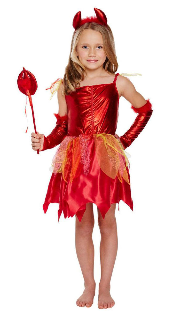 red fairy costume girl