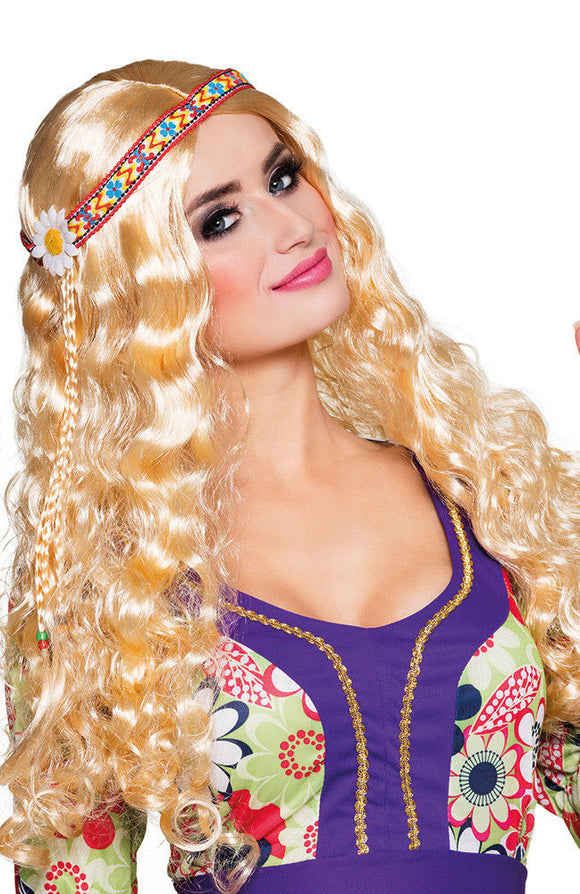 long blonde wig fancy dress