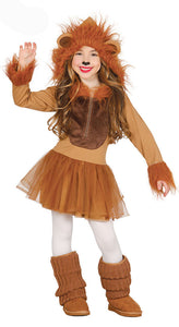 Girls Lion Costume Lion King Fancy Dress Outfit Disney Play Kids Age 3 4 6 9 New