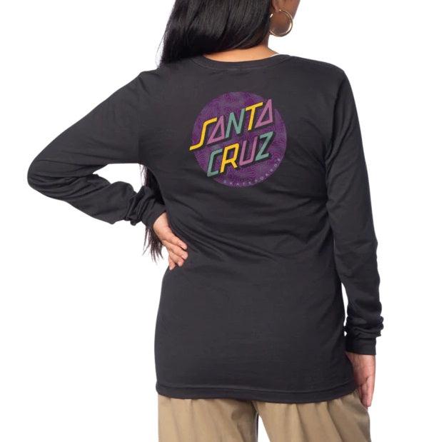 SANTA CRUZ Women\'s Color Topo Dot Longsleeve Dark Grey – Impact Skate