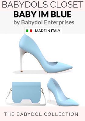 baby blue stilettos