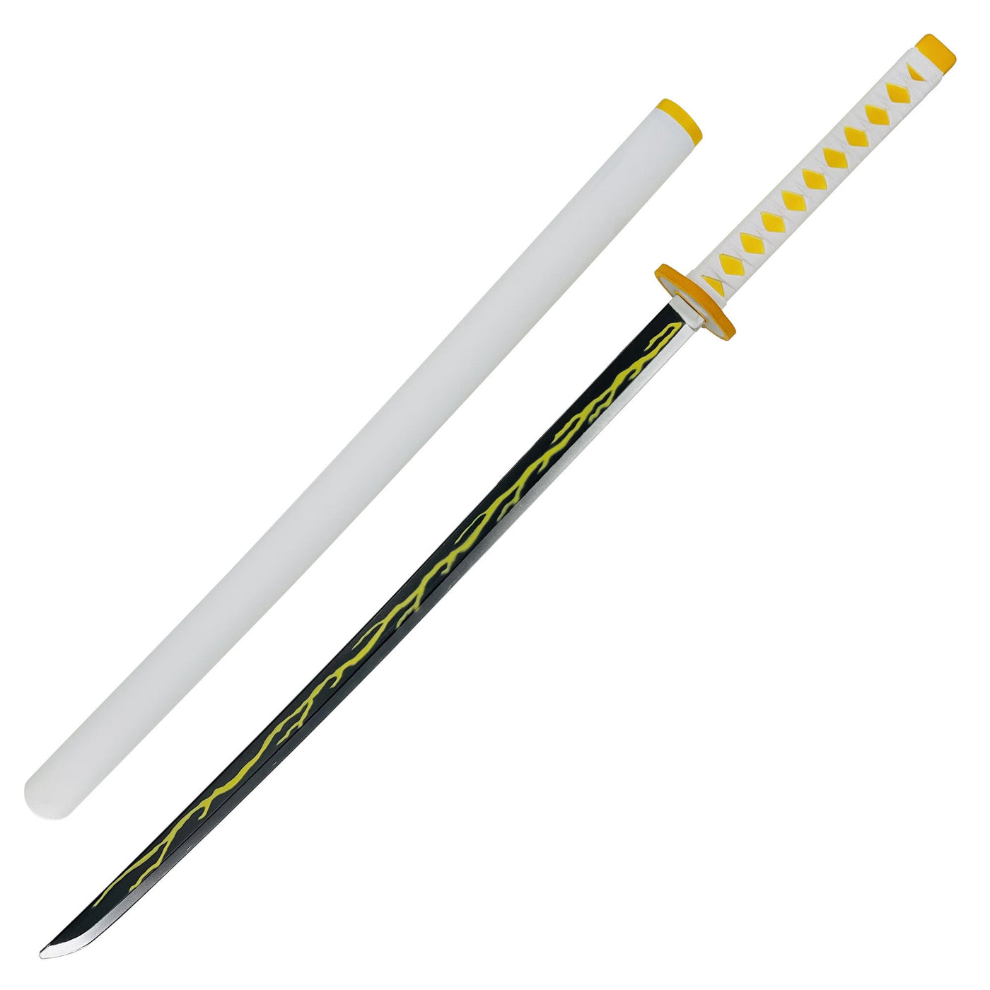 Zenitsu Agatsuma Demon Slayer Foam Katana Sword With Scabbard ...