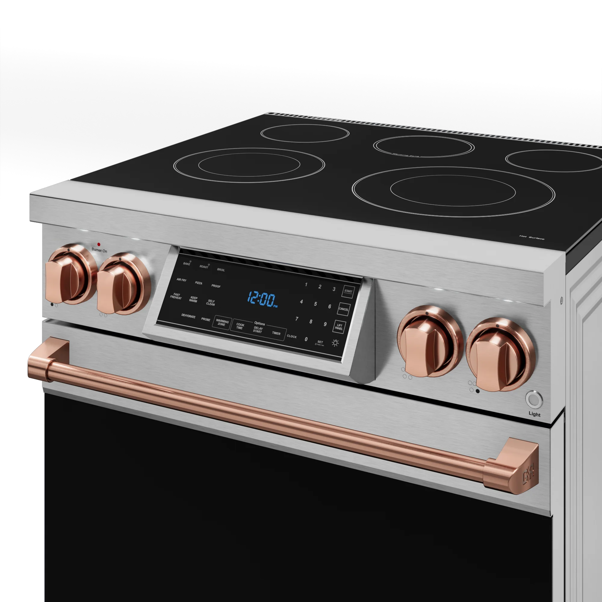 30 Inch Professional Electric Range with Tilt Panel Touch Control in Stainless Steel/Rose Gold | Gordon Ramsay Series Gordon Ramsay Ranges this sleek undercounter cooler offers