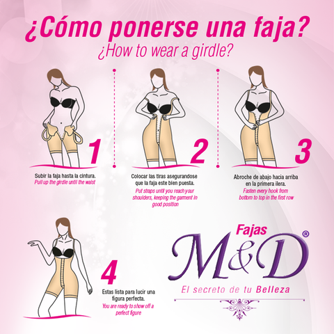 Fajas MYD F 0269  Open Bust Post Surgery Faja for Women Mid Thigh Shaper  w/ Wide Adjustable Straps