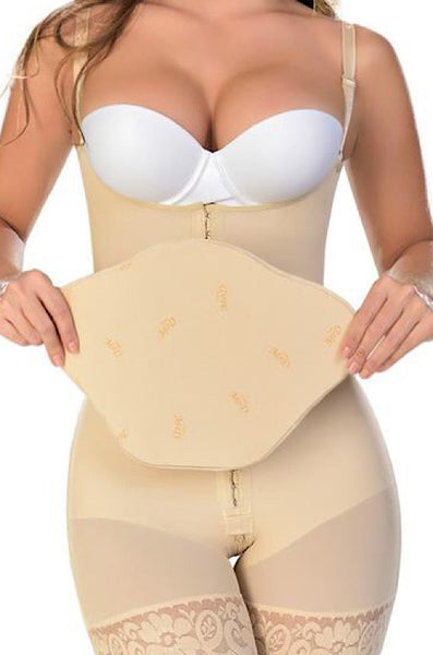 M&D 0101 Tabla Abdominal Board After Liposuction 360 Lipo Foam AB Post Surgery Flattening Compression Accessories Beige, One Size