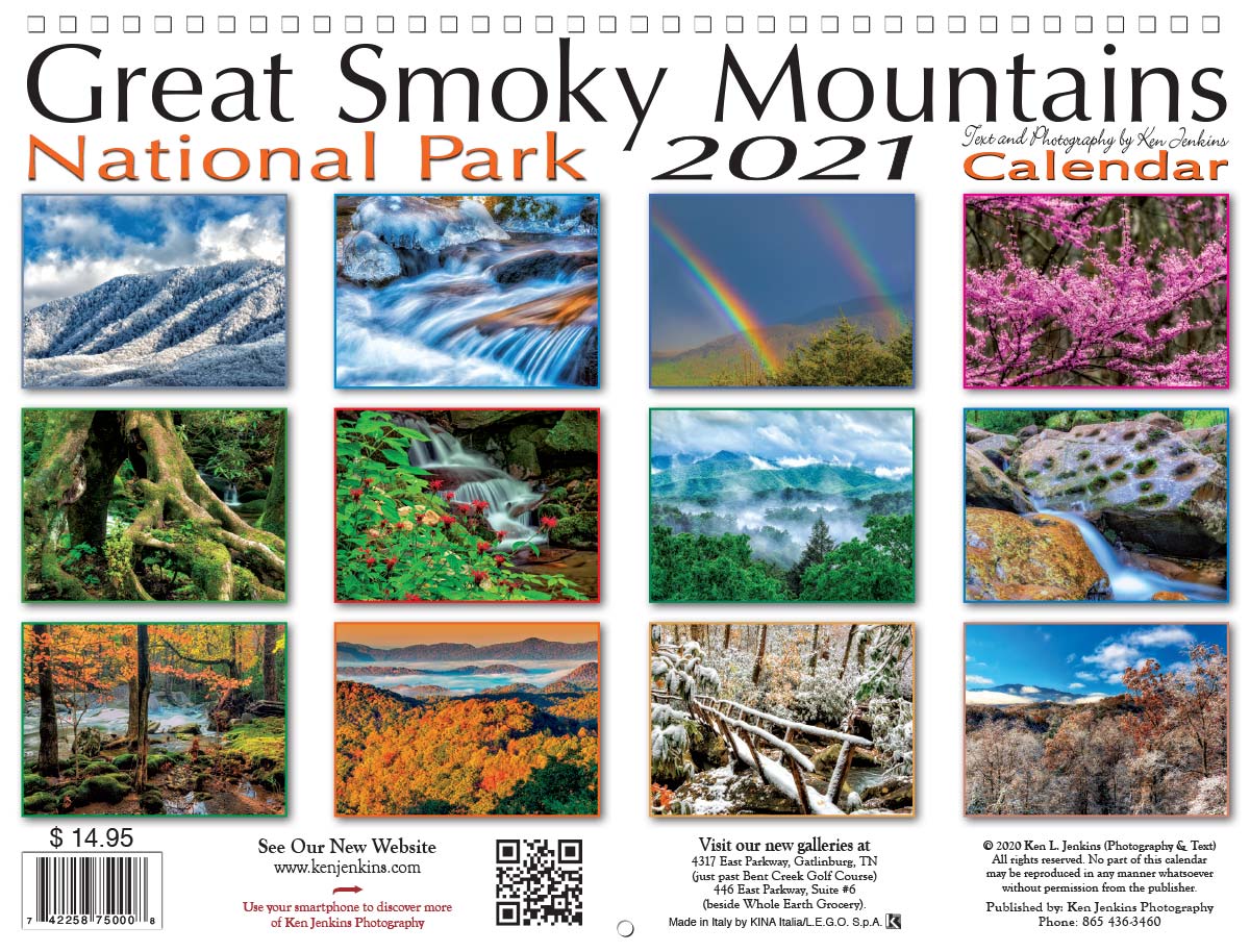 2021 Great Smoky Mountains National Park Calendar Ken Jenkins Photography