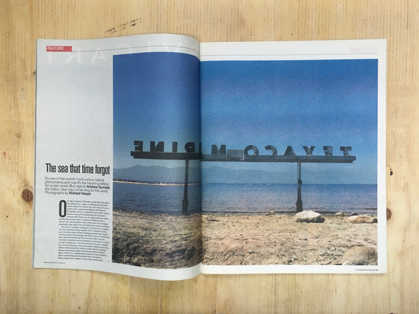 Richard Heeps photograph of the Salton Sea featured in the Independent newspaper.