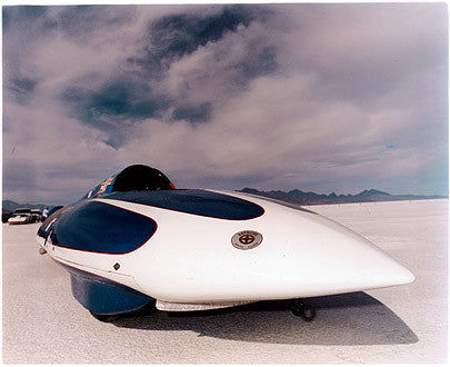 Sam Wheeler - E-Z Hook Motorcycle Streamliner, Bonneville, Utah