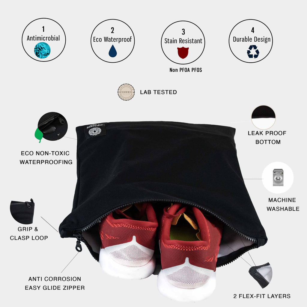 sweat bag antimicrobial sport sack odor proof waterproof Ornadi