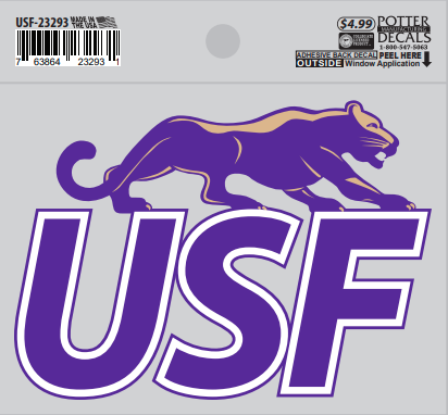  Potter Decals Small USF Logo 