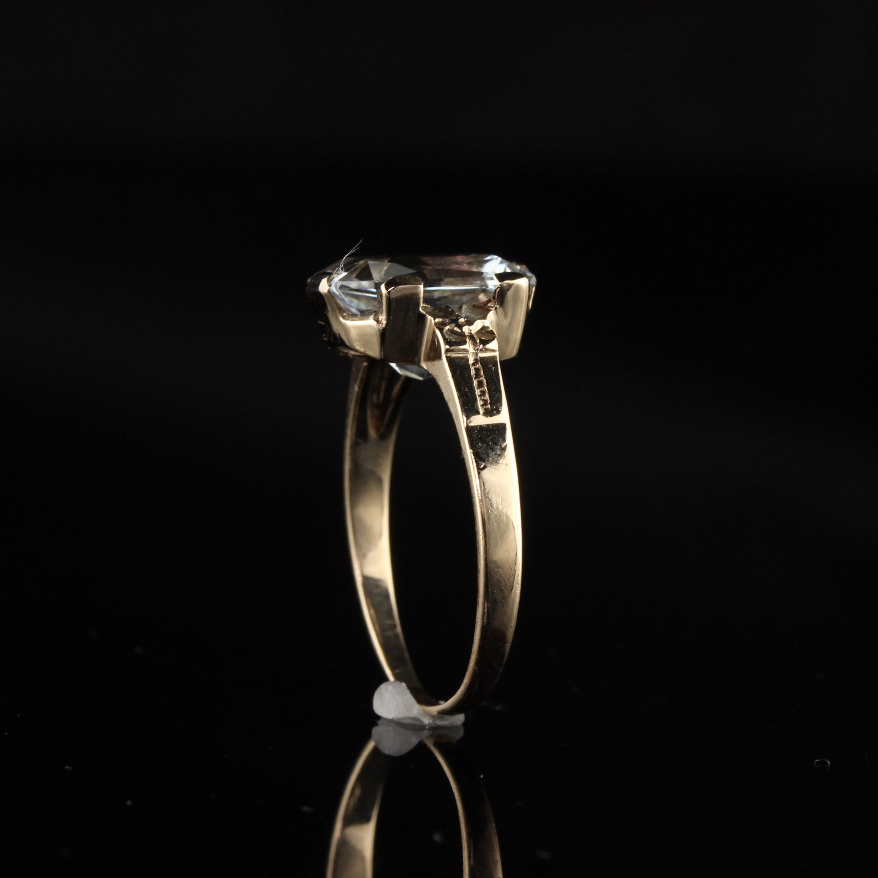 Antique Victorian 10K Yellow Gold Cocktail Ring – The Antique Parlour