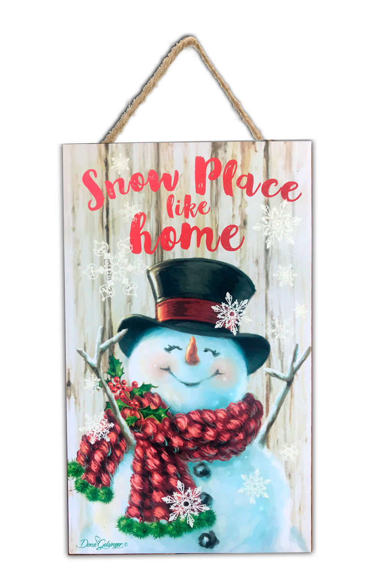 Download Snow Place Like Home 6"x10" Sign - Glow Decor