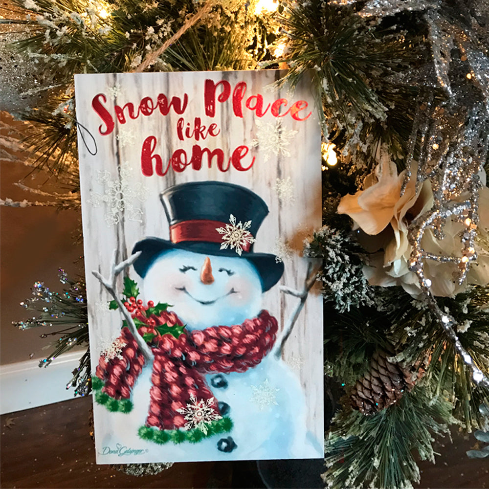 Download Snow Place Like Home 6"x10" Sign - Glow Decor