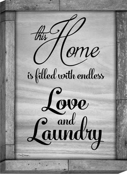 Endless Love and Laundry Canvas Wall Art | Glow Decor