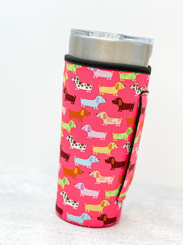 Buy Wholesale Insulated Cold Cup Sleeve With Handle Dog Print By Prep Obsessed Wholesale Handshake Marketplace