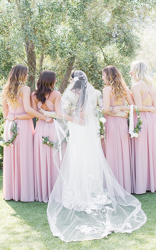 Brenna and Bride's Maids | Vintage Vine Veil