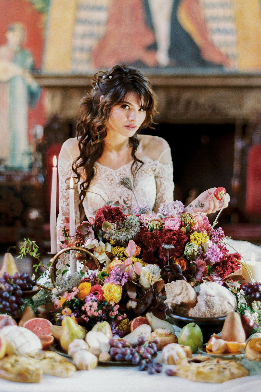 Ponderosa & Thyme Floral Design Voyage Wedding Dress Claire Pettibone